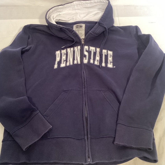 Stadium Athletics Penn State Nittany Lions Navy Full Zip Up Hoodie Women’s Large - Picture 7 of 12